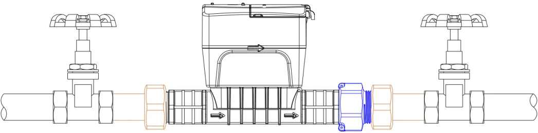 DN15–DN20 Meter Connector — Dimensions & installation 3