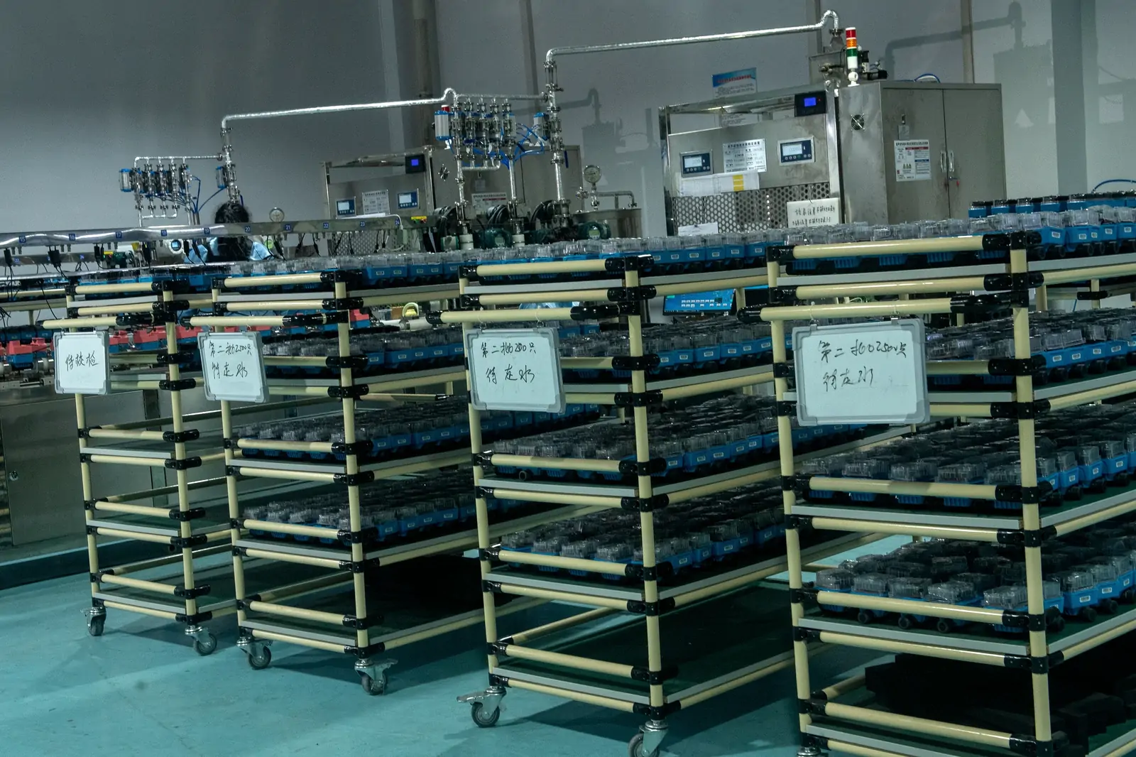 Meters staged for testing