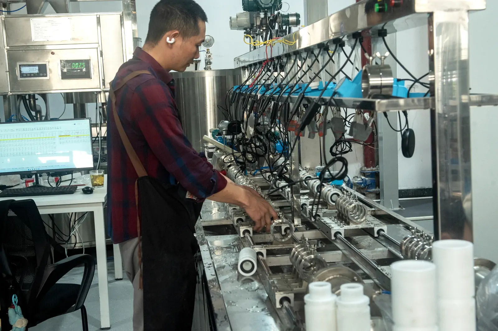 Testing equipment operation